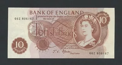 BANK OF ENGLAND 10 Shillings Note Fforde Z-LAST B309 Uncirculated- Banknotes • £11