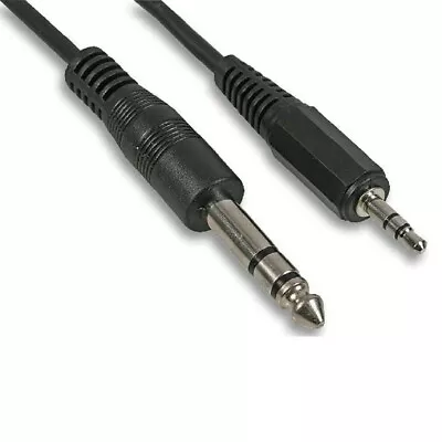 1m - 5m 6.35mm To 3.5mm Jack Small To Big Audio Cable Stereo Plug 6.3mm 1/4 Lead • £2.24