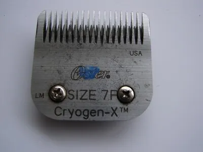 USED OSTER SIZE 7F CRYOGEN-X SERIES FINISH CLIPPER BLADE A5 Style Oster Andis • $14