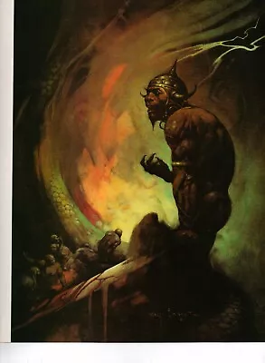 1980 Full Color Plate  Mongol Tyrant  By Frank Frazetta Fantastic GGA Print • $8