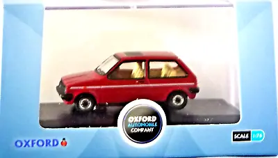 Oxford Models Austin Mini Metro Emberglow Red  Princess Diana 1:76 Scale • £7.75