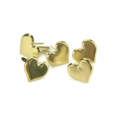 Creative Impressions 8mm Heart Metal Brads 50pcs • £3.49