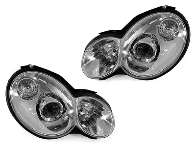 Chrome Projector Headlight For 2002-05 Mercedes W203 C Class 2D Coupe Kompressor • $395.94