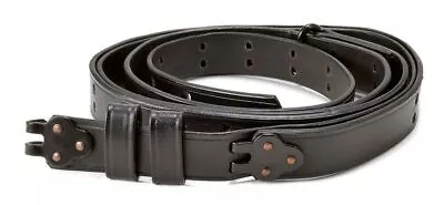 BLACK LEATHER M1907 MILITARY RIFLE SLING M1GARAND 1903 SPRINGFIELD  1  Width • $26.99