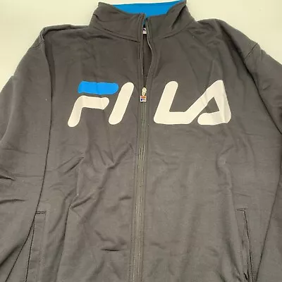 Fila Mens Multicolor Big & Tall Classic Logo Full-Zip Track Jacket Size 4XLT • $19.50