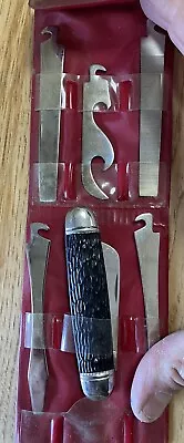 Vintage Imperial Ireland Folding Knife Multitool Kit In Case • $27.95