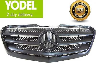 Mercedes Sprinter 2013-2018 Front Radiator Main Grille Black Insurance Approved • £54.89