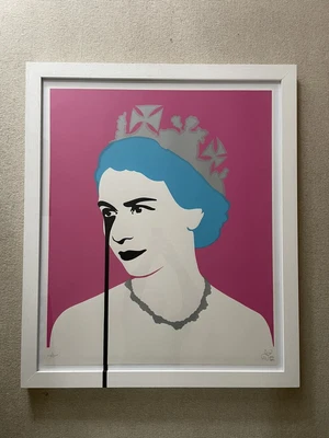 £599 • Buy Pure Evil - Prince Phillip's Nightmare - Pink - Framed Limited Edition Print