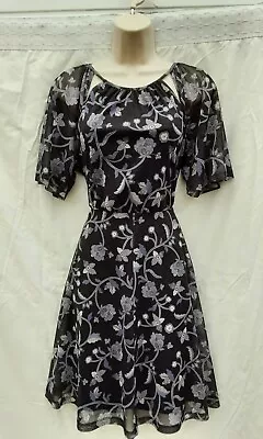 Tea Dressfit & Flareswingrockabilly40's50's60's Vintage Stylenextsize 10 • £8.99