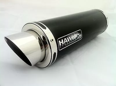 Suzuki GSXR 1000 K5 K6 Black Stainless GP Stubby Race Exhaust Can Silencer • $674.59