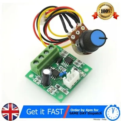 DC 3V 5V 6V 9V 12V 2A PWM Speed Controller Regulator Low Voltage Mini Motor Pump • £6.39