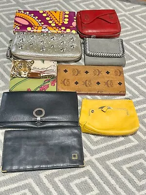 Wallet Bundle 9 Wallet Lot MCM Jimmy Choo Stella Bulgari Salvatri D&G TODS • £162.19