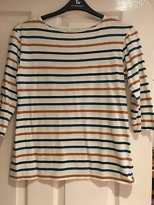 £6.99 • Buy Bnwot Seasalt Sailor Striped Organic Cotton Top Size 10