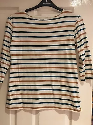 £6.99 • Buy Bnwot Seasalt Sailor Striped Organic Cotton Top Size 10