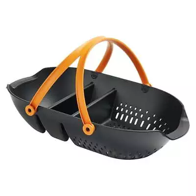 Garden Harvest Basket For Flowers And Vegetables Durable Plastic Black • $25.65