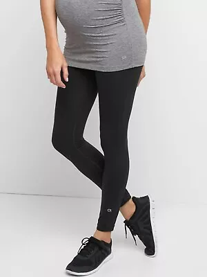 Gap MATERNITY Full-Panel Blackout Technology Leggings Size XXL- BLK- NWOT • $16.49