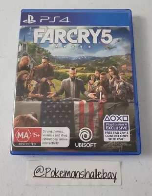 Farcry 5 - Sony Playstation 4 (PS4) Game *W/ Manual - MINT DISC* • $11.99