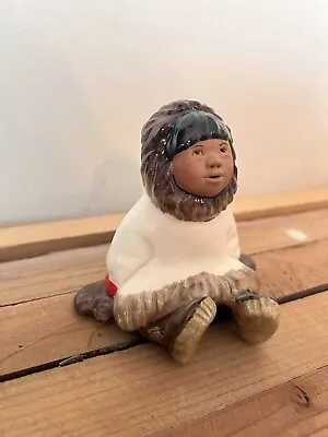 C Alan Johnson Joey AE90 Figurine Alaskan Eskimo Inuit Vintage 1962 • $35