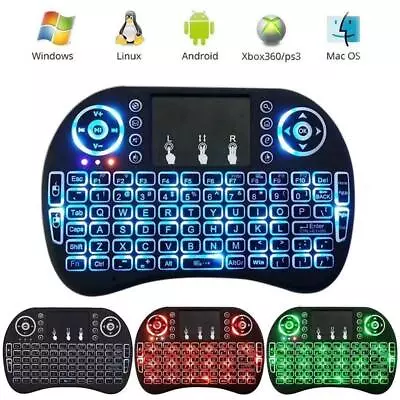 Mini Wireless Keyboard W/Touchpad + USB Receiver For PC Android TV Box PC 2.4GHz • $9.90