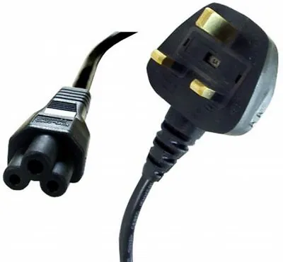 £5.99 • Buy  3Pin Cloverleaf Charger Adapter Lead Dell Hp Toshiba Acer Laptop Power Cable UK
