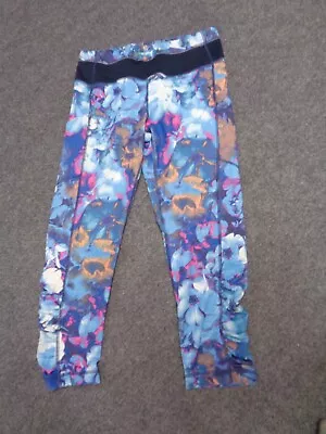 Women's Sz M 90 Degree By Reflex Blue Pink Workout Leggings • $9