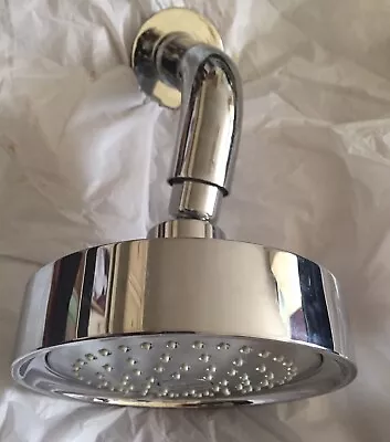 Mira Discovery 138mm Single Spray Shower Head & Arm Chrome Wall Fixed Good Cond. • £79