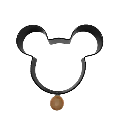 Mickey Mouse Head Cookie Cutter Metal Black 3 Inches • £9.40