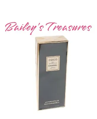 Vintage Coco Chanel 2 Oz Eau De Parfum Rechargeable Spray SEALED Free Ship! • $179.95