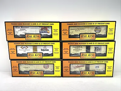 MTH RailKing Lot Of (6) Pittsburgh Area Beer Reefers 30-2592A Iron City O Used • $220.99