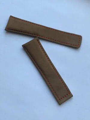 Tag Heuer 24mm Straight Lugs Brown Velvet/leather Strap Band Without Clasp • £30