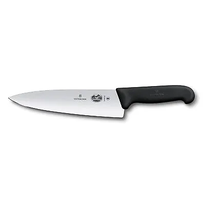 Victorinox Swiss Army Straight Chef's Knife 8 In - Black • $39.95