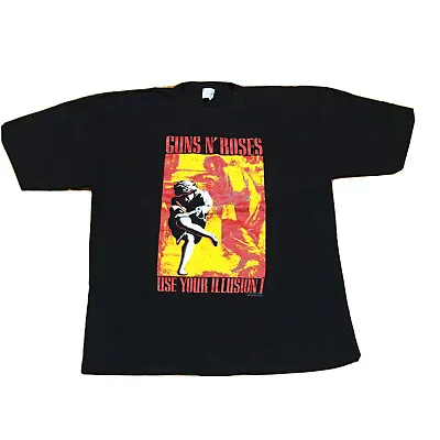 Guns N’ Roses 1991 Vintage Tour T-Shirt Use Your Illusion I 1 Get In The Ring • £350