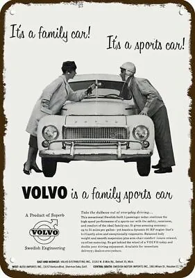 1958 VOLVO PV444 Family & Sports Car Vintage-Look DECORATIVE REPLICA METAL SIGN • $24.99