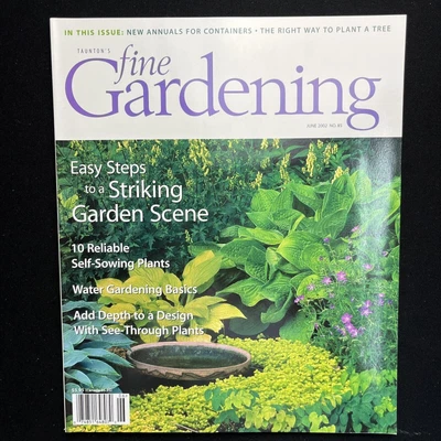 $10.99 • Buy Taunton's Fine Gardening June 2002 No 85 Summer Color Roses Wisteria Ground Co