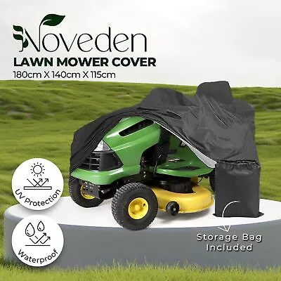 Garden Waterproof Ride On Lawn Mower Cover Heavy Duty 210D Oxford Dust Rain UV • $48.45