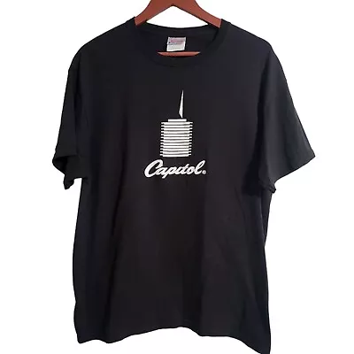 Vintage Capitol Records Promo T-Shirt Black Size Large Az • $29.99