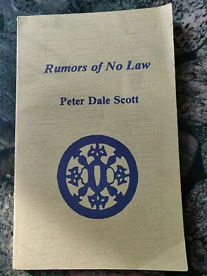 £24.55 • Buy Peter Dale SCOTT / Rumors Of No Law Poems From Berkeley 1968-1977 (SIGNED)