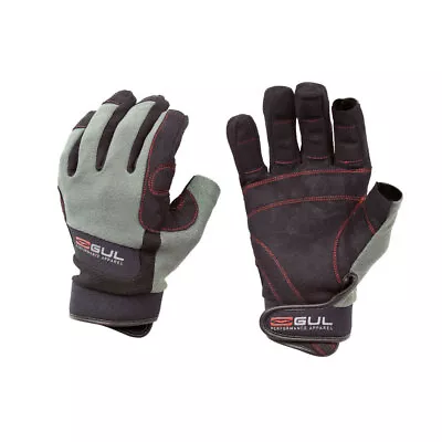 Gul Summer Three Finger Junior Sailing Glove 2018 - Black/Charcoal • £12.80