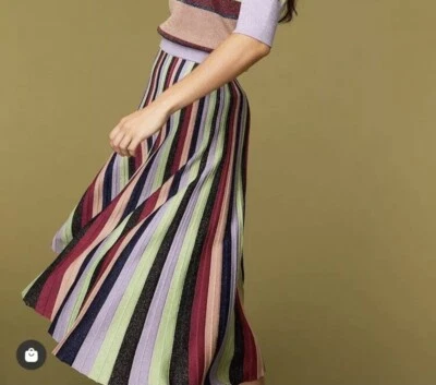 $125 • Buy New! Gorgeous GORMAN “Rainbow” Pleated Knit Skirt *  Size 12