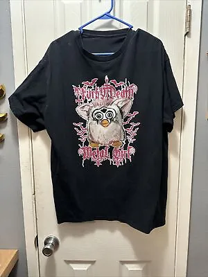 Vintage Furby Death Metal Girl Tee Shirt XL-xxl 90s • $50