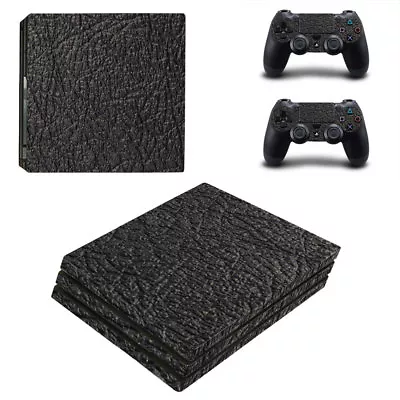 $14.95 • Buy Playstation 4 PS4 Pro Console Skin Decal Sticker Black +2 Controllers