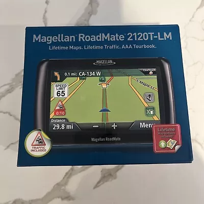 MAGELLAN ROADMATE 2120T-LM GPS Lifetime Maps AAATourbook New In Package • $27.99