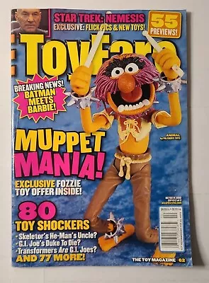 TOYFARE Toy Collector Magazine W/ MUPPET MANIA Animal Drumming Cover (Oct 2002) • $14.99