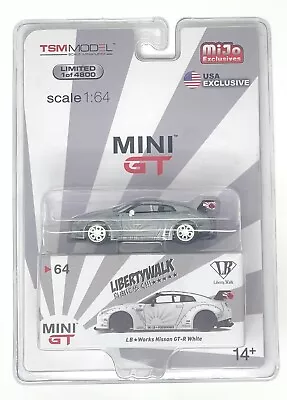 Chase! Mini GT 1:64 Liberty Walk LB Works Nissan GT-R (R35) Diecast Car MGT00064 • $199.99