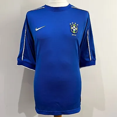 BRAZIL 1998/00 Nike Away Football Shirt Jersey (XL) International Soccer Vintage • £89.99