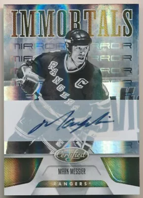 MARK MESSIER 2011-12 Panini Certified IMMORTALS MIRROR GOLD AUTO 7/10 RANGERS • $199.99