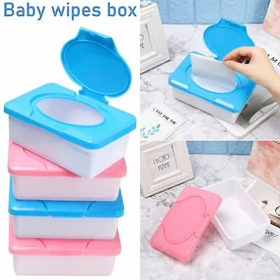 Plastic Holder Accessories Baby Wipes Wet Tissue Box Paper Case Home Tissue • £5.04