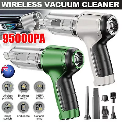 95000PA Portable Handheld Strong Suction Powerful Auto Car Home Vacuum Cleaner • $39.69