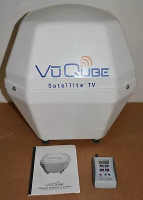 VuQube VQV10P Portable Satellite TV W/ Remote Control RV CAMPER For Dish Direct • $80