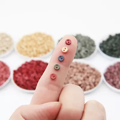 4mm Mini Round Tiny Button For DIY Crafts Doll Shoes Clothing Garment Sewing • $4.16